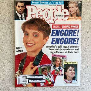 Kerri Strug THE U.S. OLYMPIC WOMEN People Magazine August 19 1996 Address Label